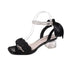 Ladies Aesthetic Slid On Pearl And Ribbons Straps Heels